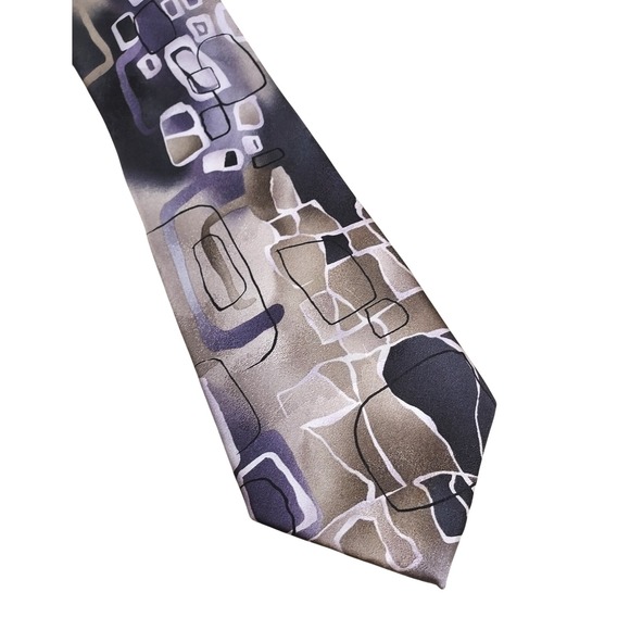 J Garcia Arches Collection Fifty-Three Men's Abstract Necktie - Picture 1 of 4
